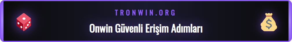 Onwin giriş adresi arayüzü ve güvenlik kilidi simgesi.