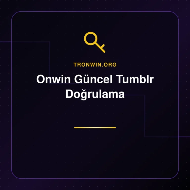 Onwin Güncel Tumblr Doğrulama - tronwin.org