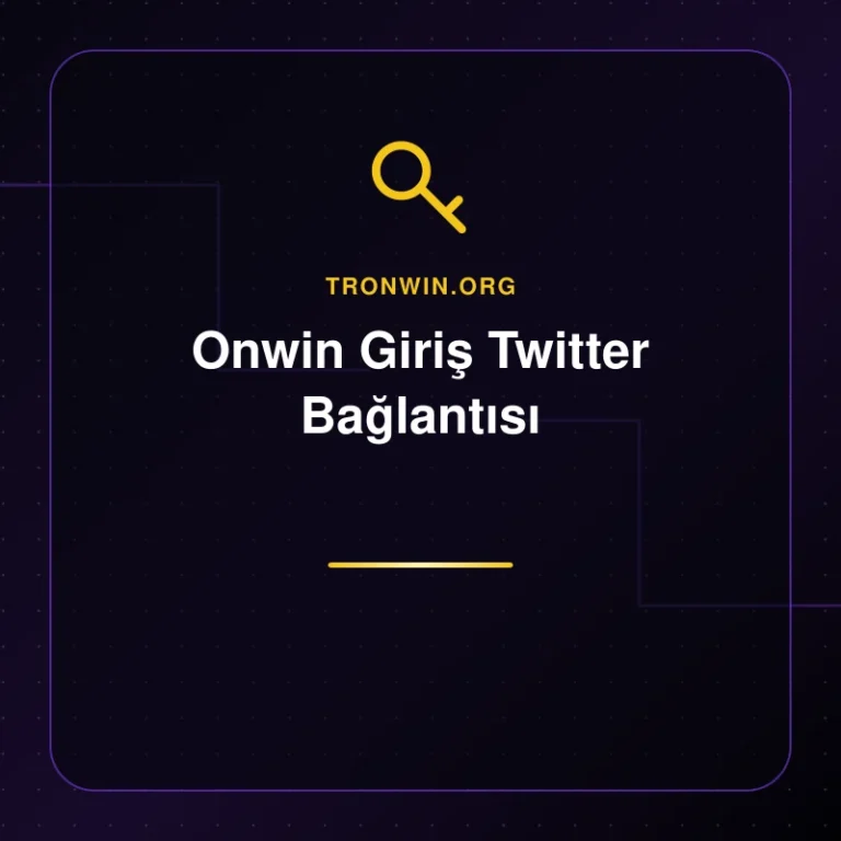 Onwin Giriş Twitter Bağlantısı - tronwin.org